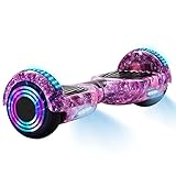 NEI-WAI Hoverboard 6,5 Zoll, Hoverboard Kinder mit Bluetooth LED Licht, Hoover Boards Kids 500W Motor Haverbort Geschenk für Kinder ab 6 8 Jahre (Galaxis Rosa)