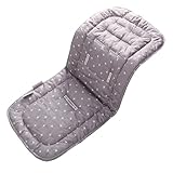 Baby Sitzauflage für Kinderwagen,Baby Sitzeinlage aus 100% Baumwolle Weiche und Reversible Autositz Kinderwagenauflage für Babyschale Buggy
