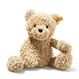 Steiff Kuscheltier Jimmy Teddybär, Süßes Stofftier mit Kunststoffaugen, Kinder, Jungen & Mädchen, Friends, Plüschtier 30 cm, Hellbraun, 113505