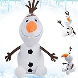 Snowman Plush Toys, Frozen Olaf Schneemann, Schneemann Plüsch Puppe, Olaf Plüsch Spielzeug, Frozen Olaf Tofftier, Frozen Olaf Weiches Kuscheltier, Snowman Stofftier, für alle Altersstufen Deeignet
