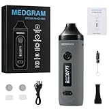 MEDGRAM Kräuter Vaporizer, Premium Tragbarer Verdampfer Kräuter, Schnelle Erwärmung, Temperatureinstellung Dampf Vaporizer, 20s Heizzeit