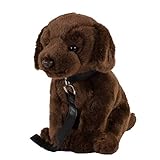 Teddys Rothenburg Kuscheltier Labrador mit Leine 30cm mit Schwanz Plüschhund Stoffhund