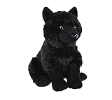 Wild Republic Cuddlekins Schwarzer Wolf, Stofftier, Baby-Geschenk für Mädchen und Jungen, Kinder Plüschtier, Kuscheltier Für Babys, Spielzeug aus Recyclingmaterial, 30 cm