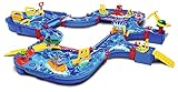 AquaPlay - Mega Lock Box - Wasserbahnset mit 5 Spielstationen und 62 Teilen, inklusive Amphibienauto, Containerboot, Fähre und 4 Spielfiguren, für Kinder ab 3 Jahren