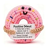 Emotional Support Kuscheltier Pocket Hug Donut Positive kartoffel Cute Crochet Donut Presents Glück Häkel-Donut Positive Geschenke Pocket Hug glücksbringer für Geburtstag,Weihnachten,Erntedankfest