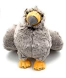 Onwomania Plüschtier Kuscheltier Stoff Tier Steinadler Adler Vogal 19cm Grau