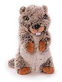Inware 7588 - Kuscheltier Marmi, 16 cm, beige meliert, Schmusetuch