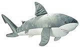 Wild Republic 18700 Jumbo Plüsch Hai Haifisch, großes Kuscheltier, Plüschtier, Cuddlekins, 76 cm