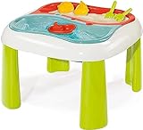 Smoby - Sand- und Wasserspieltisch - mit herausnehmbaren Wannen, inklusive Abdeckung und viel Zubehör, Umbau zum Spieltisch möglich, für Kinder ab 18 Monaten