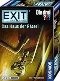 KOSMOS 694043 EXIT - Das Spiel - Das Haus der Rätsel - Die DREI???, Level: Einsteiger, Escape Room Spiel, Die DREI Fragezeichen, EXIT Game für 1-4 Spieler ab 10 Jahre