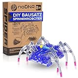 noDNA – Spider Robot Spinnen Roboter zum selbst zusammenbauen – Roboter Bausatz für Kinder ab 8 Jahren – Kinder Spielzeug Roboter mit 8 Beinen
