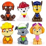 Paw Patrol – Skye, Chase, Marshall, Rubble, Zuma und Rocky – 6 x Mini-Sammelfiguren 5 cm