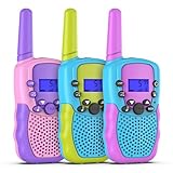 Selieve Kinder Spielzeug ab 3 4 5 6 7 8 9 10 Jahre Jungen Mädchen, Kinder Walkie Talkie 3er Set Funkgerät 8 Kanäle 3KM Reichweite für Kinder Spielzeug, Geschenke für 3-12 Jungen und Mädchen