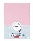 Julius Zöllner 8390449760 Spanntuch für die Wickelauflage, 75 x 85 cm, Frottee, rosa
