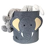 Aufbewahrungskorb Kinder Aufbewahrungsbox Wäschekorb Aufbewahrungskiste spielzeugkisten für kinderzimmer Organizer (Elefant)