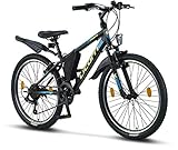 Licorne Bike Guide Premium Mountainbike in 24 Zoll - Fahrrad für Mädchen, Jungen, Herren und Damen - 21 Gang-Schaltung