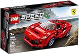 LEGO 76895 Speed Champions Ferrari F8 Tributo Rennwagenspielzeug mit Rennfahrer Minifigur, Rennwagen Bauset