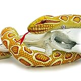 Goldpython Kuscheltier Schlange Python Albino Plüschschlange gelb Plüschtier Honey - Kuscheltiere*biz