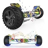 VOUUK 8,5 Zoll Hummer Offroad-Hoverboard, App-Steuerung, mit Bluetooth und LED-Licht, leistungsstarker Motor, geeignet für Erwachsene und Kinder