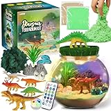 Dinosaurier-Geschenke – Dinosaurier-Terrarium-Set für Kinder – Geburtstagsgeschenk für Jungen im Alter von 4, 5, 6, 7, 8–12 Jahren – Dinosaurier-Spielzeug – Bastelset, Ostern Geschenke Kinder