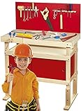 Hochwertige Kinder-Workstation mit 35 Werkzeugen (Leomark)