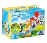 PLAYMOBIL 1.2.3 Aqua 70270 Wasserrutsche mit Schöpflöffel, Figuren und weiteren Zubehör, ohne verschluckbare Einzelteile, Ab 1,5 Jahren [Toy Award 2020], 20 x 16 x 20 cm