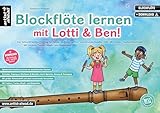 Blockflöte lernen mit Lotti & Ben! Der leichte Einstieg für Kinder ab 3 Jahren – die Blockflötenschule mit Liedern, Texten, Musik- & Malspielen (inkl. Begleitung, QR-Codes + Audio-Download). Anfänger