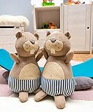 bionik by BioKinder Original Kuscheltier Biber Bruno | für Kleinkinder aus Baumwolle | vegan, ca. 30 cm