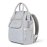 Sunveno Tweed Wickelrucksack, Große Kapazität Babyrucksack, Tweed Gewebe（Grau）