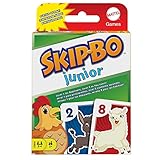 Mattel Games Skip BO Junior Kartenspiel mit 2 Spielniveaus, 112 Karten, unterhaltsames Reihenfolgespiel für 2 bis 4 Spieler ab 5 Jahren, HHB37
