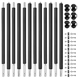 Baunsal® Trampolin Netzstangen 6 x Ø 25 x 1,0 mm x 205 cm (KN-SM-I) Trampolin Stangen Ersatz Trampolin Ersatzteile Stangen Trampolin Ersatzteil für Trampolin Netzpfosten Trampolin Netzstange