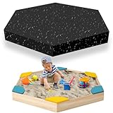NAROSEBE Sandkasten Abdeckplane Hexagon 140 * 110 * 20cm Sandkastenabdeckungen Oxford Wasserdicht Sandkasten Abdeckung schutzhülle Sandkasten Regenschutz mit Kordelzug für Sandkasten