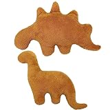 Tiopeia Dino-Nugget-Kissen Plüschtier - 2 Stück Chicken Nugget Kuscheltier Stofftier für Kinder