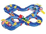 AquaPlay - AquaPlay´nGo - 160x145x22cm große Wasserbahn, größte Wasserwelt von AquaPlay, inkl. 4 Tierfiguren und 4 Booten, für Kinder ab 3 Jahren, Blau