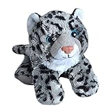 Wild Republic Hug'ems Plüschtier, Kuscheltier, Schneeleopard 18cm