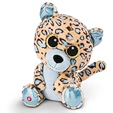 NICI Glubschis: Das Original – Glubschis Leopard Lassi 25 cm – Kuscheltier Leopard mit großen Augen – Flauschiges Plüschtier mit großen Glitzeraugen – Schmusetier für Kuscheltierliebhaber – 45566