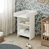 Vicco Wickelkommode Mona, Weiß, 60 x 103.5 cm mit Wickelauflage