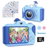 ITSHINY Kinderkamera – Digitalkamera mit 2,4 Zoll großem Bildschirm, 1080P HD, 12 MP, integrierte 32 GB SD-Karte, wiederaufladbare USB-Selfie-Kamera für 3–10 Jahre alte Mädchen, Geburtstagskinder, Spi