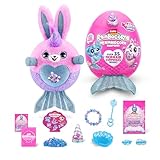 Rainbocorns Mermaidcorn Serie 7 Hase – Plüsch zum Sammeln – Meerjungfrauen-Überraschungen, Kuschel-Plüsch-Stofftier, Aufkleber, (Hase), Bunny