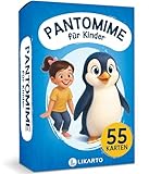 LIKARTO Pantomime Spiel für Kinder - Lustiges Familienspiel & Ratespiel - Outdoor & Indoor Kinderspiel - Geschenkidee für Mädchen & Jungen - Spiele ab 4, 5, 6, 7, 8, 9 Jahre