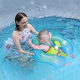 Free Swimming Baby Kinder Schwimmreifen Baby Schwimmring mit Grüner Delfin Innovative Baby Schwimmhilfe Baby das Schwimmbad Schwimmtrainer Baby Float(Grün, L)