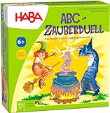 HABA 4912 - ABC Zauberduell, Lernspiel ab 6 Jahren zum Buchstabenlernen, Geschenk für Schulanfänger zur Einschulung, Reise- und Mitbringspiel