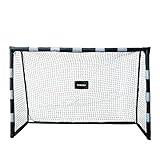 Sandora Fußballtor Hattrick in Breite L 240 x 160 x 85 cm Ron-Robert Zieler Edition schwarz/weiß 22130 | EIN Traumtor für Kinder | Jugendliche für Spielspaß ausserhalb des Stadions (240x160x85, L)
