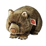 Teddy Hermann 91426 Wombat 26 cm, Kuscheltier, Plüschtier mit recycelter Füllung, Sonderedition Teddy Hermann erklärt