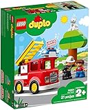 LEGO 10901 DUPLO Feuerwehrauto, Feuerwehr Spielzeug für Kleinkinder im Alter von 2-5 Jahren mit Licht & Geräuschen