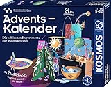 KOSMOS 661076 Experimentierkasten Adventskalender 2023, Die schönsten Experimente zur Weihnachtszeit, in 5 Min, für Kinder ab 8-12 Jahre, Spielzeug-Adventskalender, Science Adventskalender