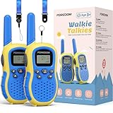 FOREDOM Walkie Talkies für Kinder Walkie Talkies Funkgeräte Set Spielzeug für Jungen & Mädchen 3-12 Jahre, Umhängeband, Geschenke Outdoor-Abenteuer – 2er Set