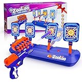 Zookao Spielzeug Pistole für Kinder, Automatische Zielscheiben Digitale Ziele für Nerf Gun Spielzeug Ab 6 7 8 9 10 11 12 Jahre Junge Mädchen Halloween Weihnachten Geschenke Junge 6-12 Jahre