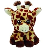 TY Peaches 41199 Giraffe mit Glitzeraugen, Braun