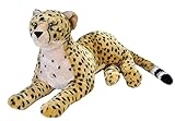 Wild Republic 18078 19553 Jumbo Plüsch Gepard, großes Kuscheltier, Plüschtier, Cuddlekins, 76 cm